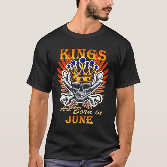 Camiseta Os reis nascem em junho (Frente)