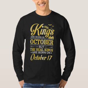 Camiseta Os Reis Nascem Em Out Os Verdadeiros Reis Nascem E