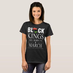 Camiseta os reis negros são nasceres em t-shirts de march a