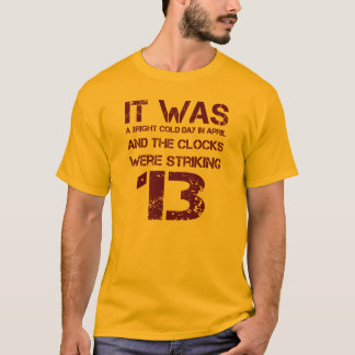 Camiseta "Os Relógios Estavam Atacando 13" George Orwell 19