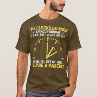 Camiseta Os Relógios Voltam Uma Hora No Domingo Às 2 Da Man