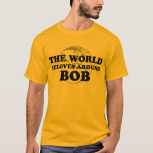 Camiseta os reloves do mundo em torno do prumo