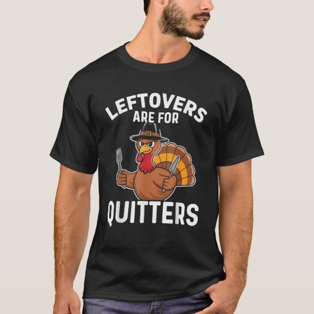 Camiseta Os Restantes São Para Os Quitters Engraçados Homen (Frente)
