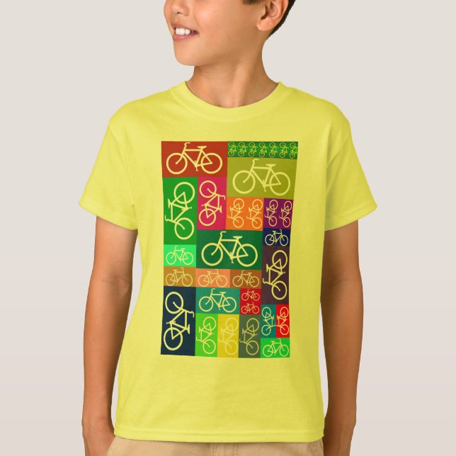Camiseta Os retalhos Bicycles a arte (Frente)