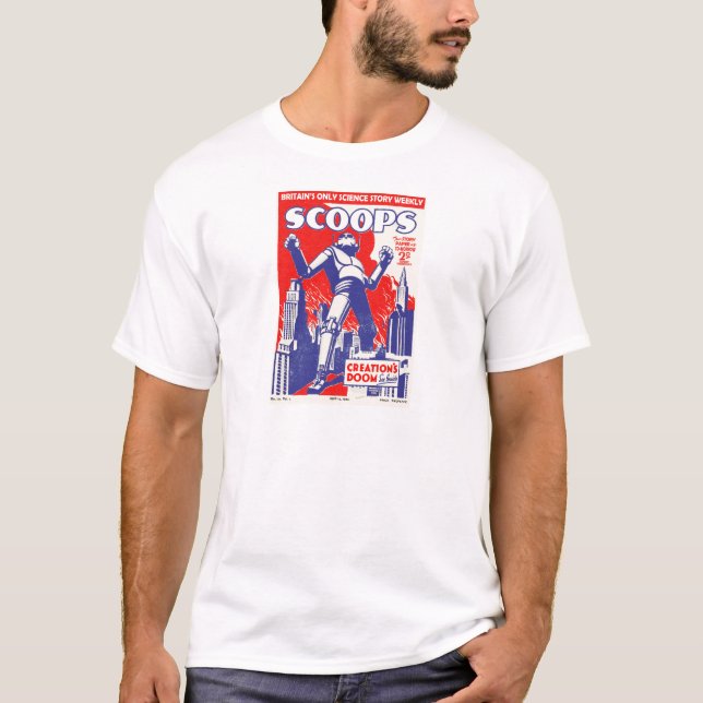 Camiseta Os robôs britânicos estão vindo! (Frente)