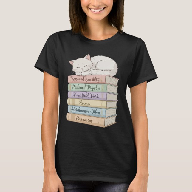 Camiseta Os Romances de Jane Austen IX (Frente)