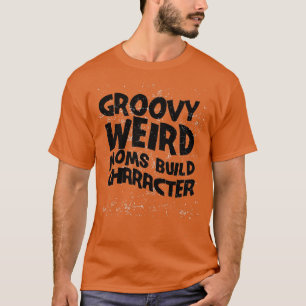 Camiseta Os Rosas de Caractere de Compilação do Groovy Weir