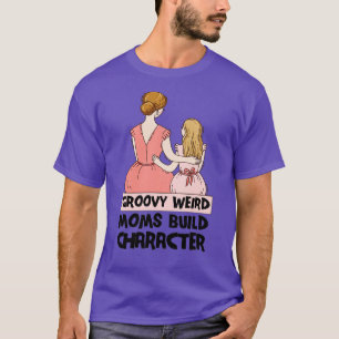 Camiseta Os Rosas de Caractere de Compilação do Groovy Weir