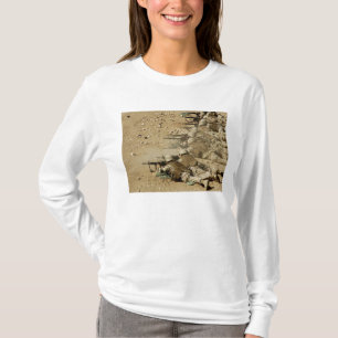 Camiseta Os Seabees do marinho dos E.U. ateiam fogo aos