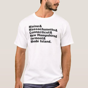 Camiseta Os Seis Estados do Nordeste que Compõem a Nova Ing