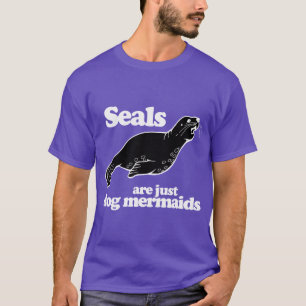 CAMISETA OS SELOS SÃO MERMAIDS DE CACHORRO