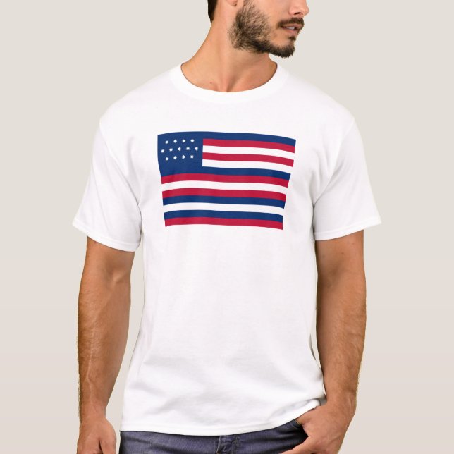 Camiseta Os Serapis (bandeira de John Paul Jones) (Frente)