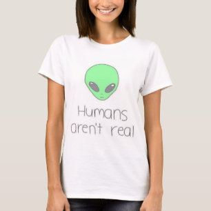 Camiseta Os seres humanos não são T real