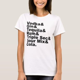 Camiseta Os Sete Ingredientes Em Uma Ilha Longa De Chá For