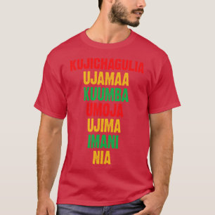 Camiseta Os sete princípios de Kwanzaa