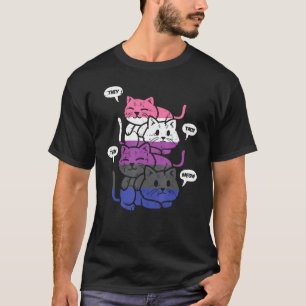 Camiseta Os Seus Gatos São Gatos Pronunciados Lgbtq Genderf