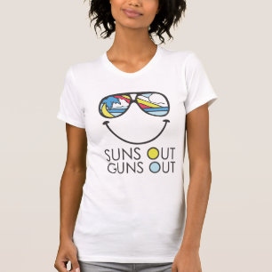 CAMISETA OS SÓIS PARA FORA ATIRAM PARA FORA NO T-SHIRT
