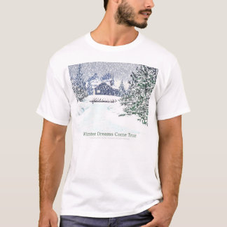 Camiseta Os sonhos do inverno vêm t-shirt verdadeiros