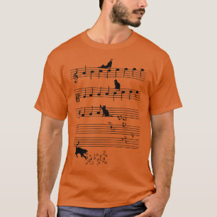 Camiseta Os Sons De Cats Cat Music Notes