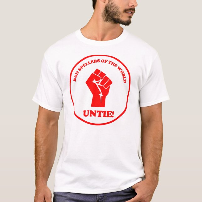 Camiseta Os spellers maus do mundo unem o selo (Frente)