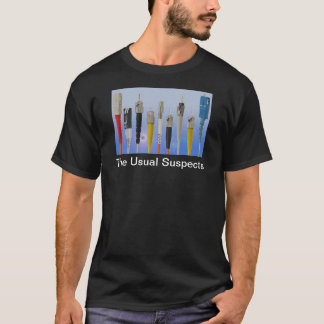 Camiseta Os suspeitos usuais (fibra óptica)