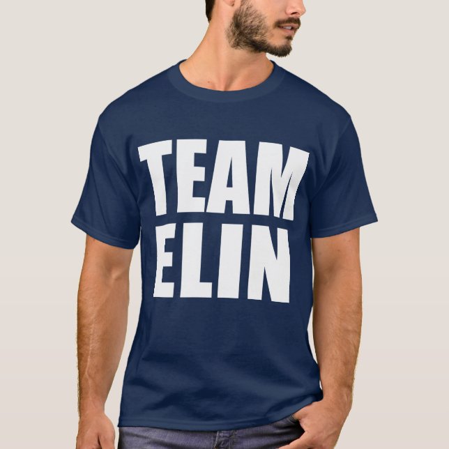 Camiseta Os t-shirt da EQUIPE ELIN, suam, ensacam (Frente)