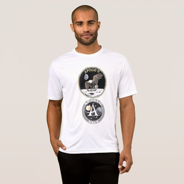Camiseta Os t-shirt de Apollo 1969 Moon a missão no espaço (Frente Completa)