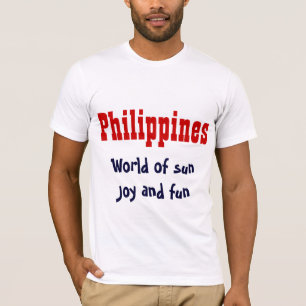 Camiseta Os t-shirt do slogan de Filipinas