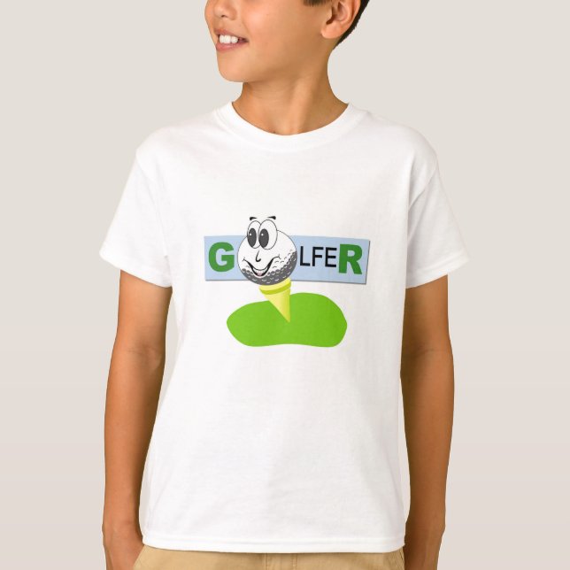 Camiseta Os t-shirt dos meninos do design do jogador de (Frente)