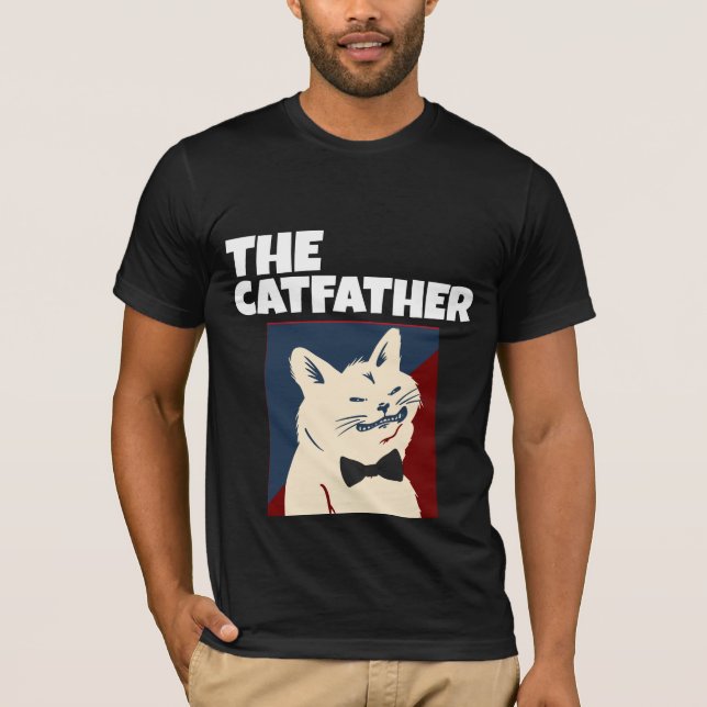 CAMISETA OS T-SHIRT-SHIRT-SHIRT DO PAI DO GATO (Frente)