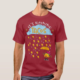 Camiseta Os Tacos Cinco De Mayo Meican Comida estão chovend