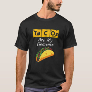Camiseta Os Tacos São O Meu Elemento Suor De Mesa Periódico