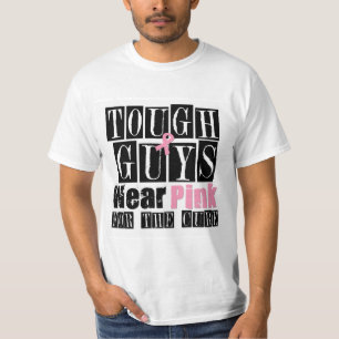 Camiseta Os tipos duros vestem o rosa para a cura