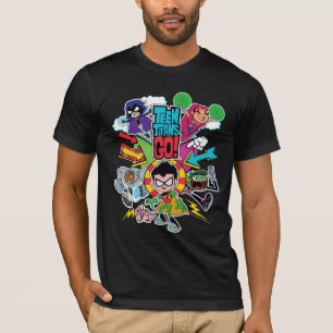 Camiseta Os titã adolescentes vão! gráfico da seta da