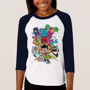 Camiseta Os titã adolescentes vão! gráfico da seta da