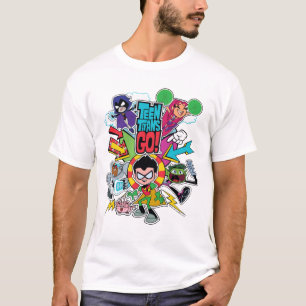 Camiseta Os titã adolescentes vão! gráfico da seta da