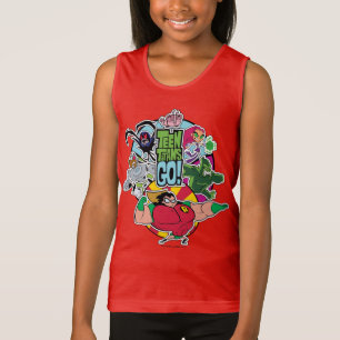 Camiseta Os titã adolescentes vão! gráfico do grupo da