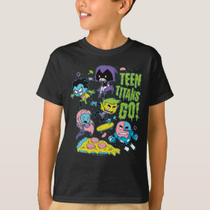 Camiseta Os titã adolescentes vão! gráfico Gnarly da piz