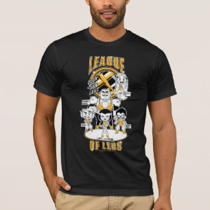Camiseta Os titã adolescentes vão! liga de   dos pés