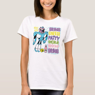 Camiseta Os titã adolescentes vão! rap do hamburguer do