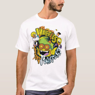 Camiseta Os titã adolescentes vão! Waffles do menino do