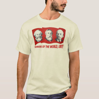 Camiseta Os "trabalhadores do mundo, unem-se!" Marx,