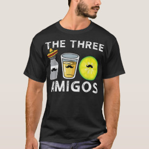 Camiseta Os Três Amigos Engraçados Cinco De Mayo Drinkin