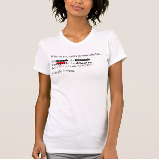 Camiseta Os três atributos (parte dianteira)