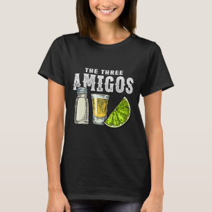 Camiseta Os Três Limões Amigos Sal Tequila Cinco Engraçados