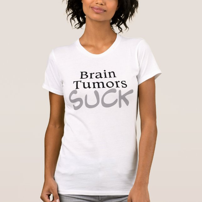 Camiseta Os tumores cerebrais sugam (Frente)