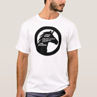Camiseta Os unicórnios faltaram a arca