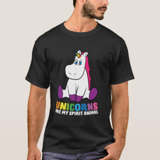 Camiseta Os Unicórnios São Meus Animais Espíritos Unicórnio