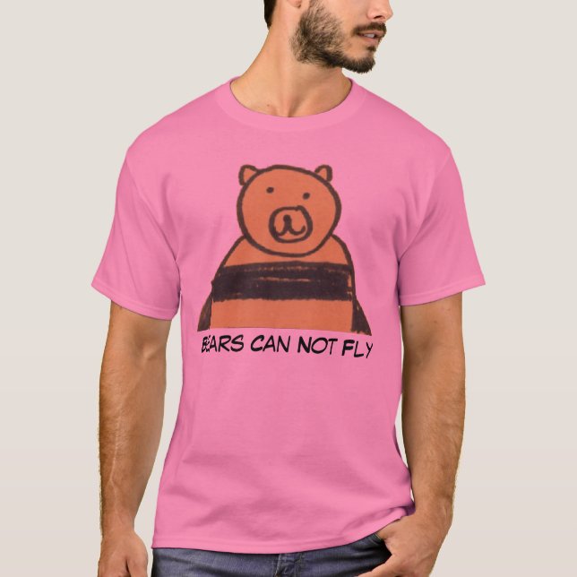Camiseta Os ursos básicos não podem voar (Frente)