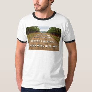 Camiseta Os ursos de SlipperyJoe vão te matar impressões de
